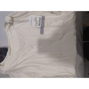 Eleventy Shirt with eleventy-Round Neck T-Pocket-White-LG, One Size